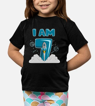 Kids 7 Year Old Outer Space Birthday Party 7th Birthday Shirt B Kids 7 Year Old Outer Space Birthday Party 7th Birthday Shirt B