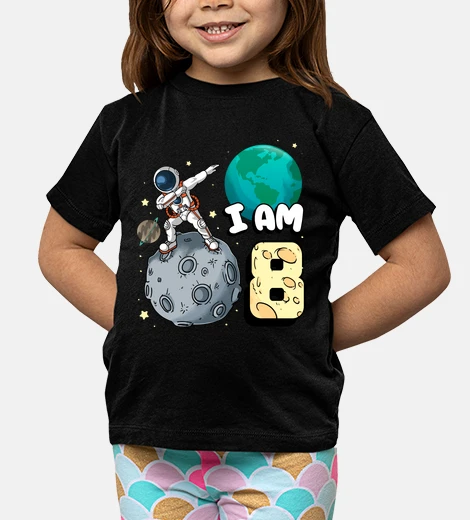Kids I am 8 Space Astronaut Kid Moon Walker