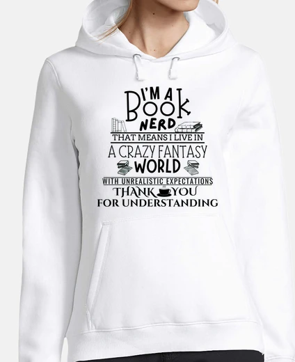 Hoodie I Am A Book Nerd - Reading Lovers