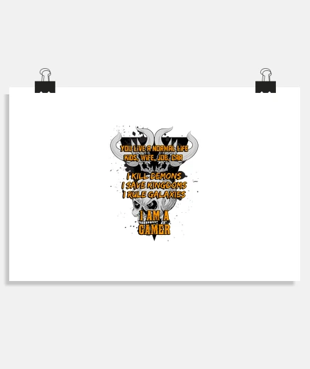 Poster i am a gamer