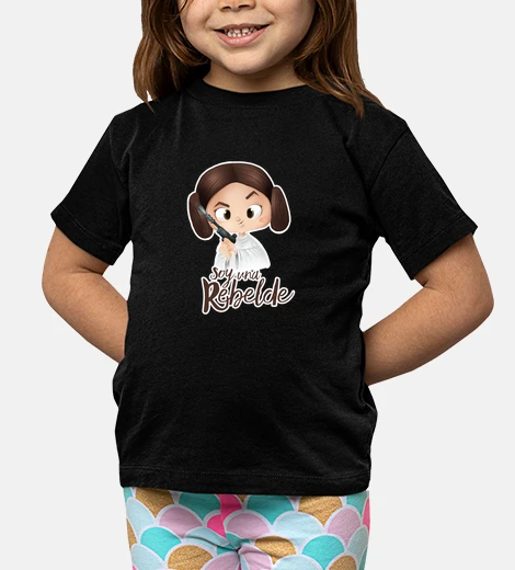 Kids i am a rebel with a white edge - child, short sleeves, black