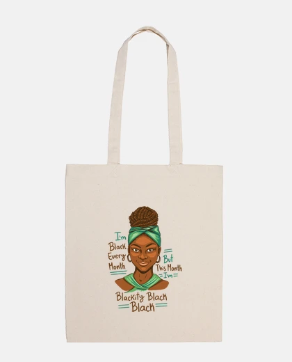 Sac i am black et fiere de l etre africaine .