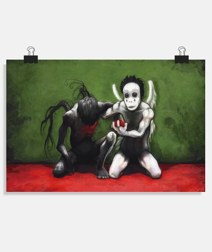 Poster i am. conceptual painting