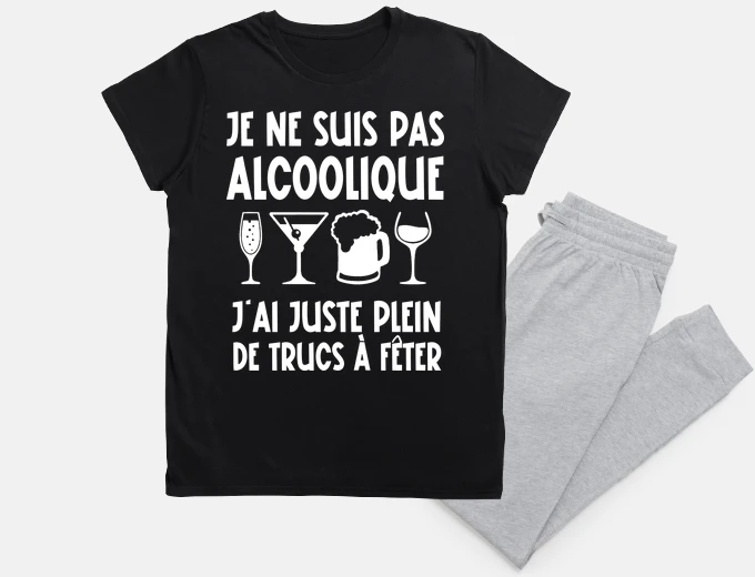 Pyjama I am not an alcoholic