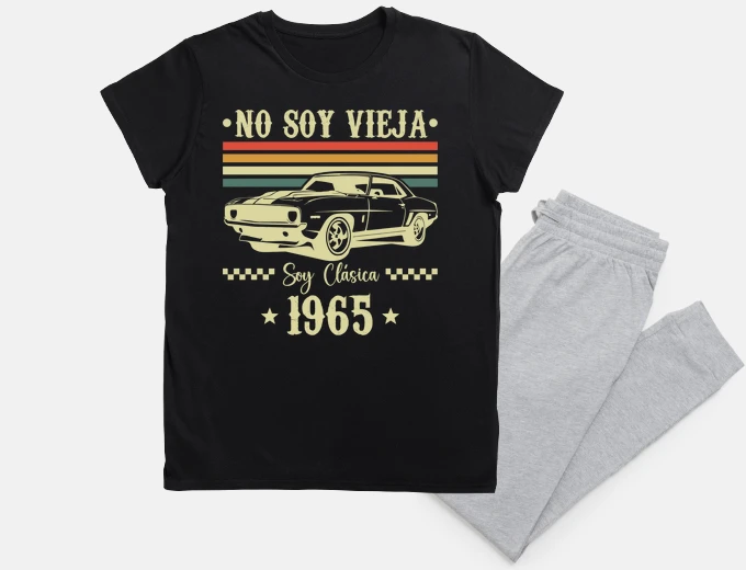 Pyjama i am not old i am classic year 1965