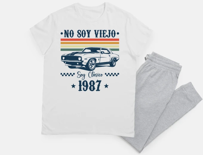 Pyjama i am not old i am classic year 1987