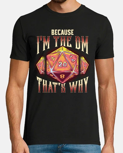 Camiseta I Am The DM Dado Juego De Rol Friki Gamer RPG Rolero