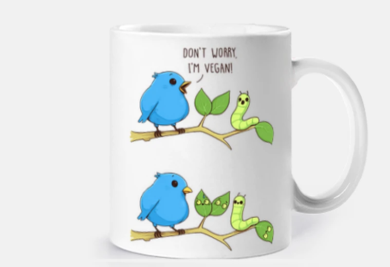 Cup i am vegan
