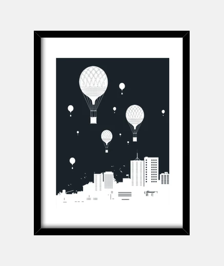 Quadro i ballloons e la città