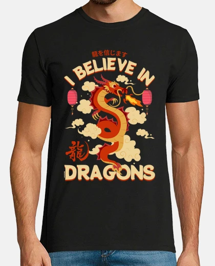 Tee-shirt I believe in dragons - Fantasy