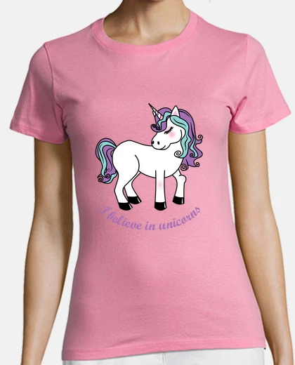 Playera I believe in unicorns