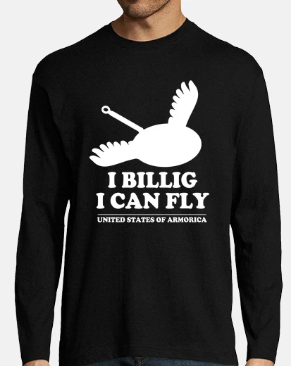 Tee-shirt I billig I can fly - Manche longue homme