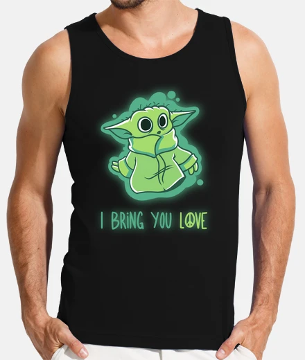 Camiseta I bring you LOVE - Baby Yoda Mandalorian Simpsons