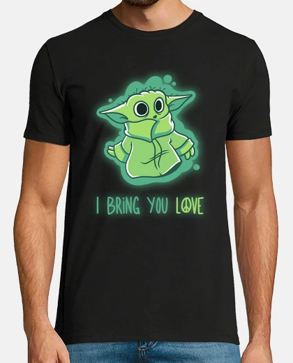 Camiseta I bring you LOVE - Baby Yoda Mandalorian Simpsons