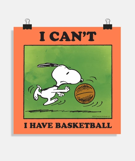 Poster I cant I have Basketball