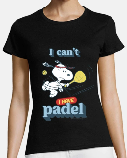 T-shirt I cant I have padel Snoopy v2