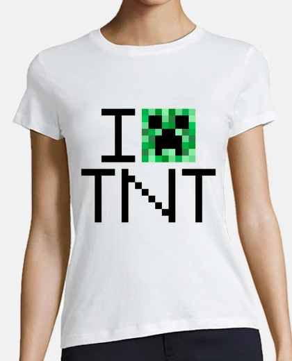 T-shirt i creeper (amore) minecraft tnt
