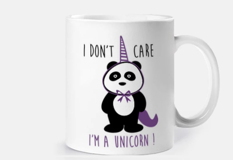 Cup i do not care i39m a unicorn