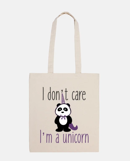Bag i do not care i'm a unicorn