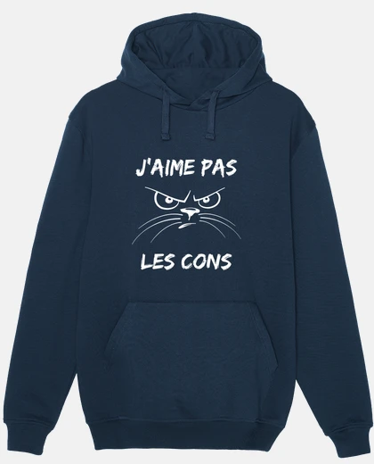 Hoodie i don&#39;t like idiots - humor message