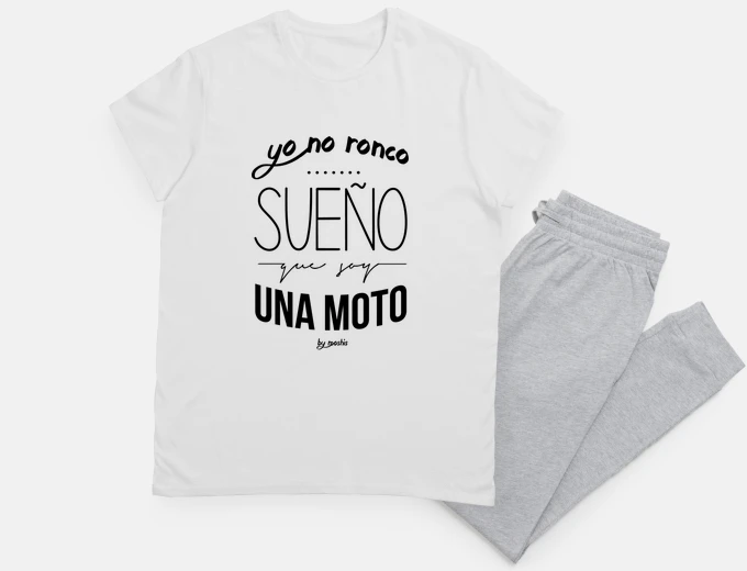 Pajama I don39t snore I dream I i am a motorcy