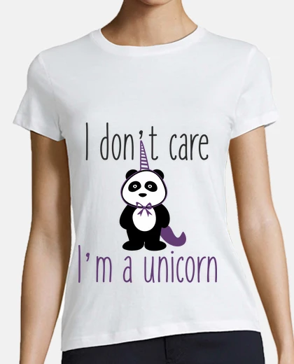 Tee-shirt I don't care i'm a unicorn