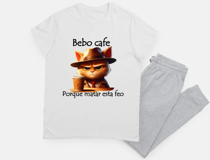 Pajama I drink coffee
