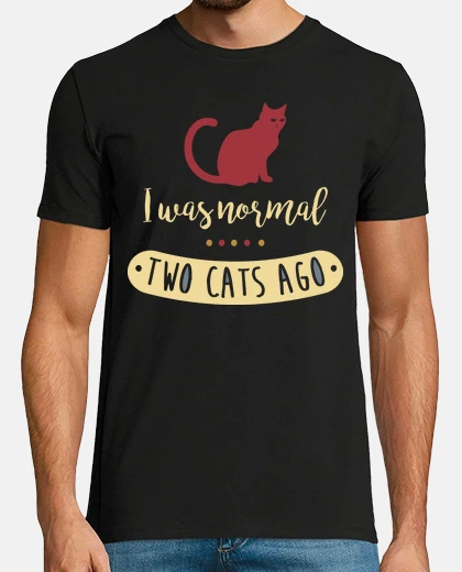 Tee-shirt i était régulière il y a deux chats