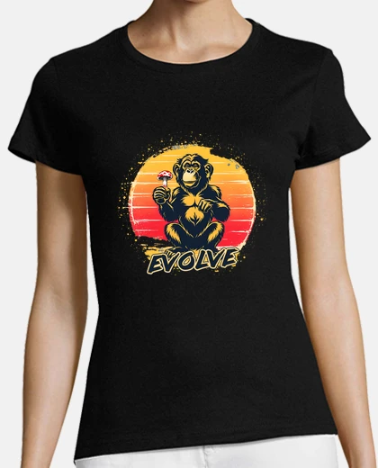 T-shirt i funghi magici si evolvono