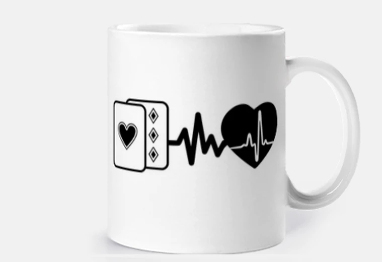 Tazza i giochi di carte sono la vita