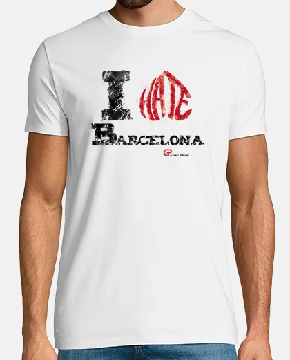 T-shirt i hate barcelona