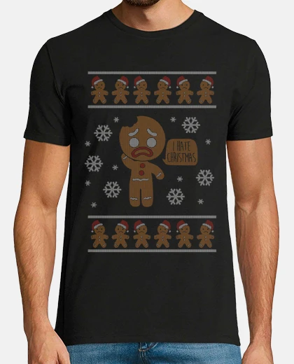 Playera I hate christmas (Ugly sweater)