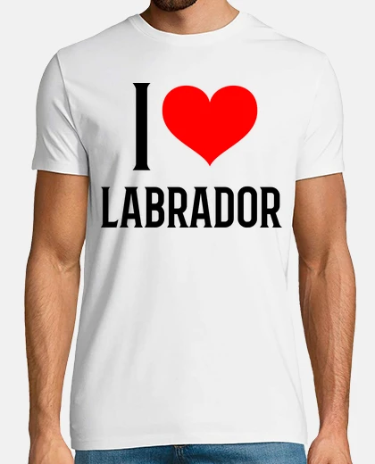 Tee-shirt I heart labrador jaime mon labrador