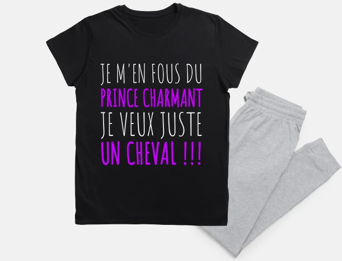 Pyjama i just want a horse riding humor