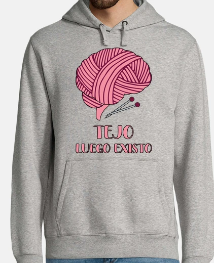 Hoodie I knit therefore I am