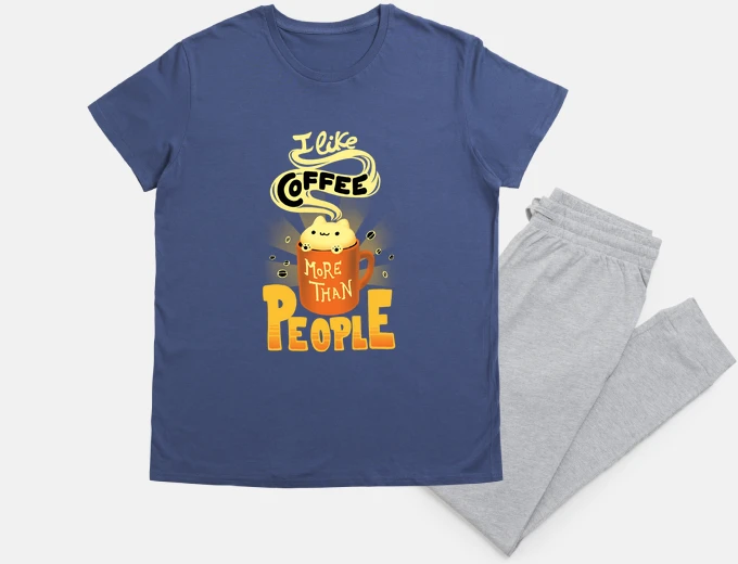 Pajama i like coffee