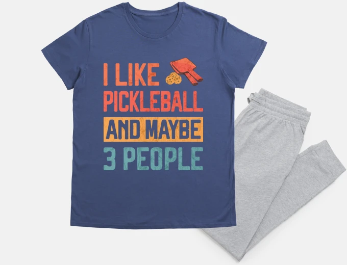 Pyjama i like pickleball and maybe 3 people