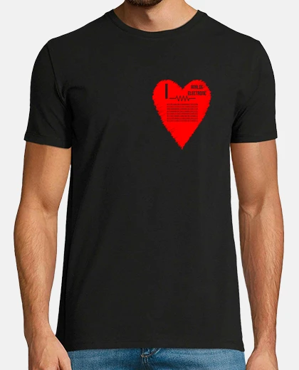T-shirt i love analogico elettronica binario
