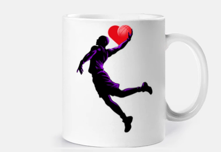 Cup i love basketball