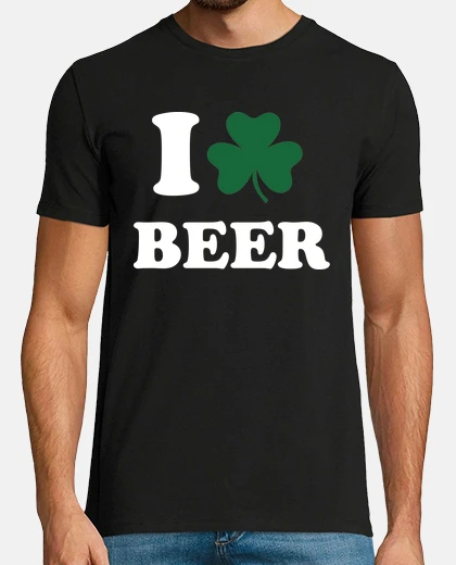 Tee-shirt i love bière sham rock