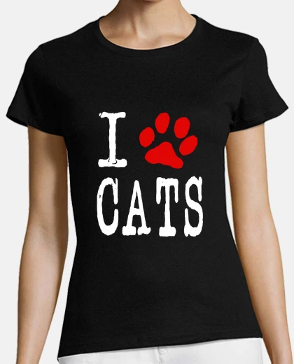 Playera I LOVE CATS