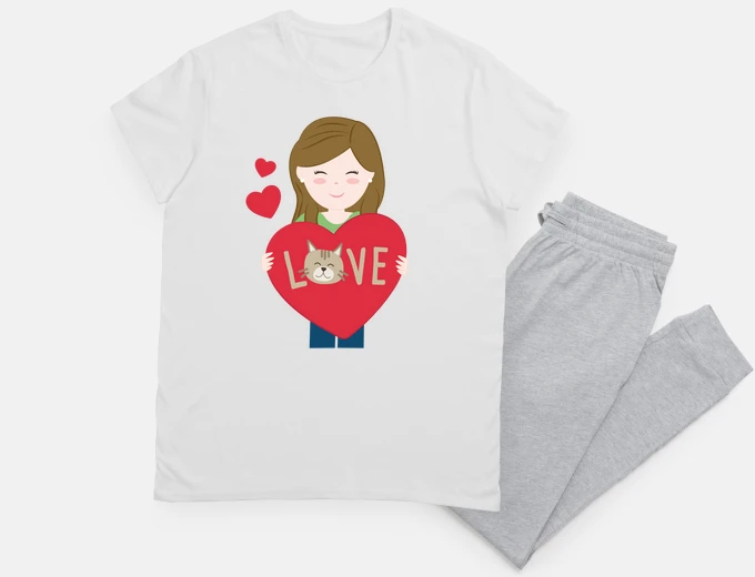 Pyjama i love cats