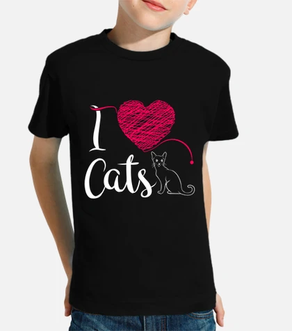 I love cats kittens cat lover gift kids t-shirt tostadora
