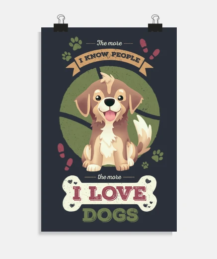 Póster I Love Dogs