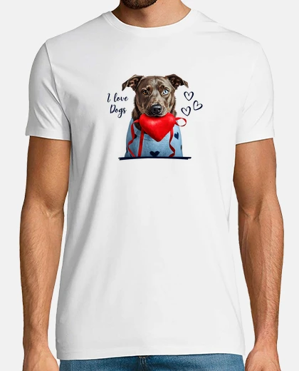 T-shirt i love dogs
