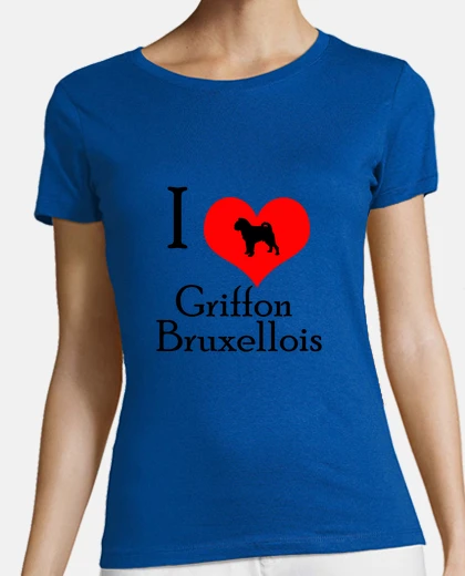Playera I love griffon bruxellois