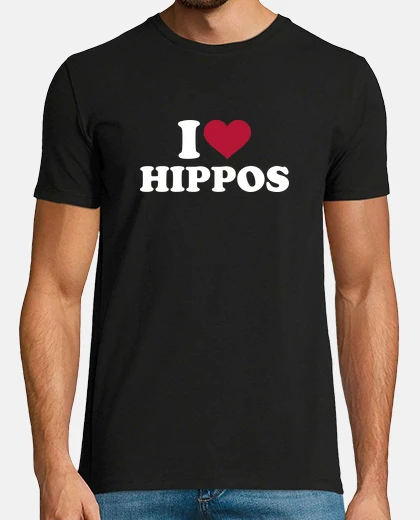 Tee-shirt i love hippo