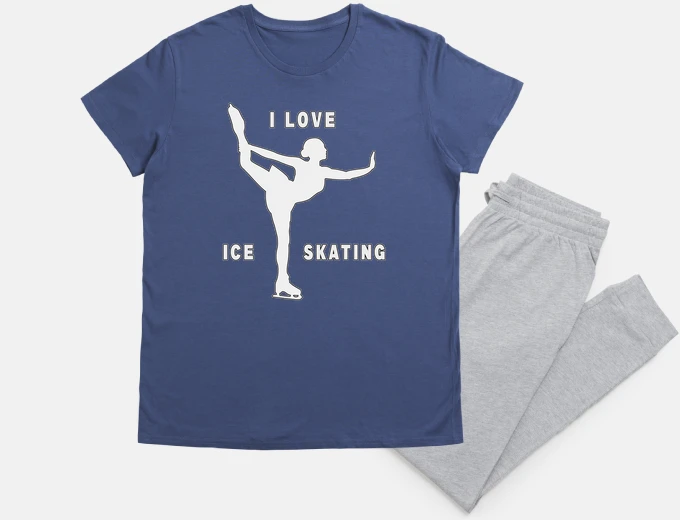 Pijama I Love Ice Skating