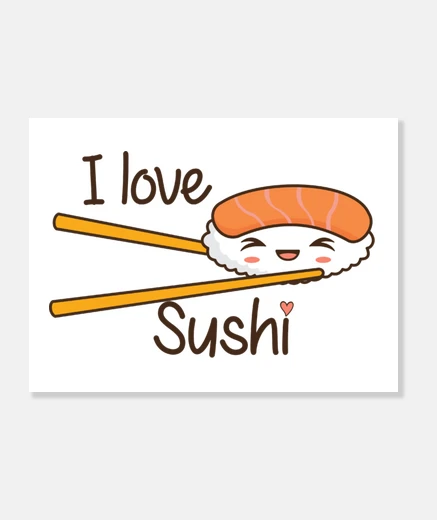 Stampa i love il sushi