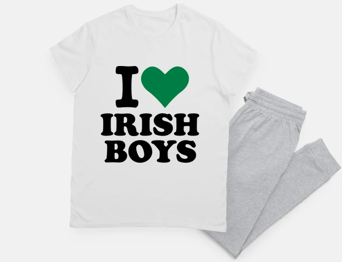 Pajama I love Irish boys